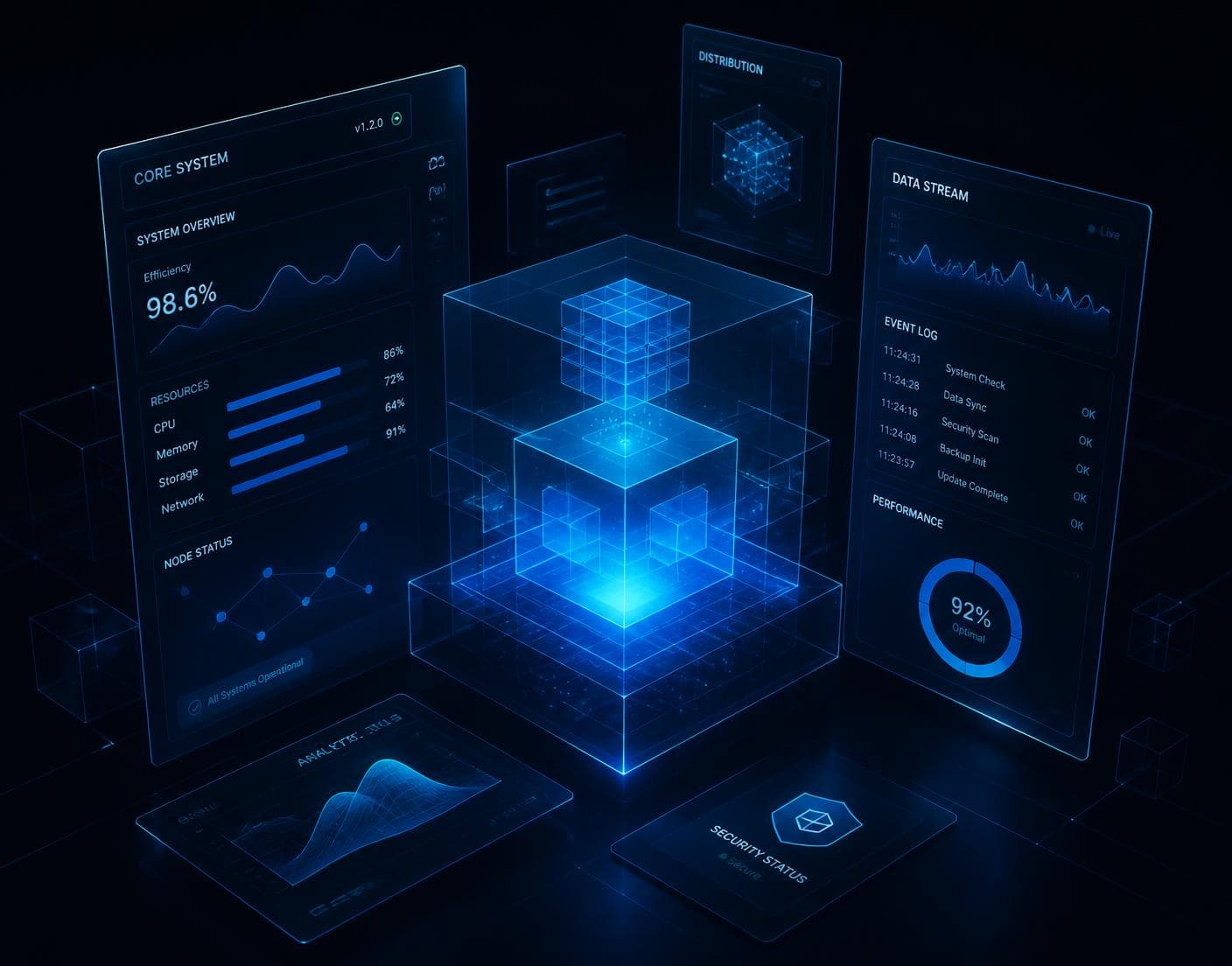 TechEve platform interface showing live project analytics and learning modules